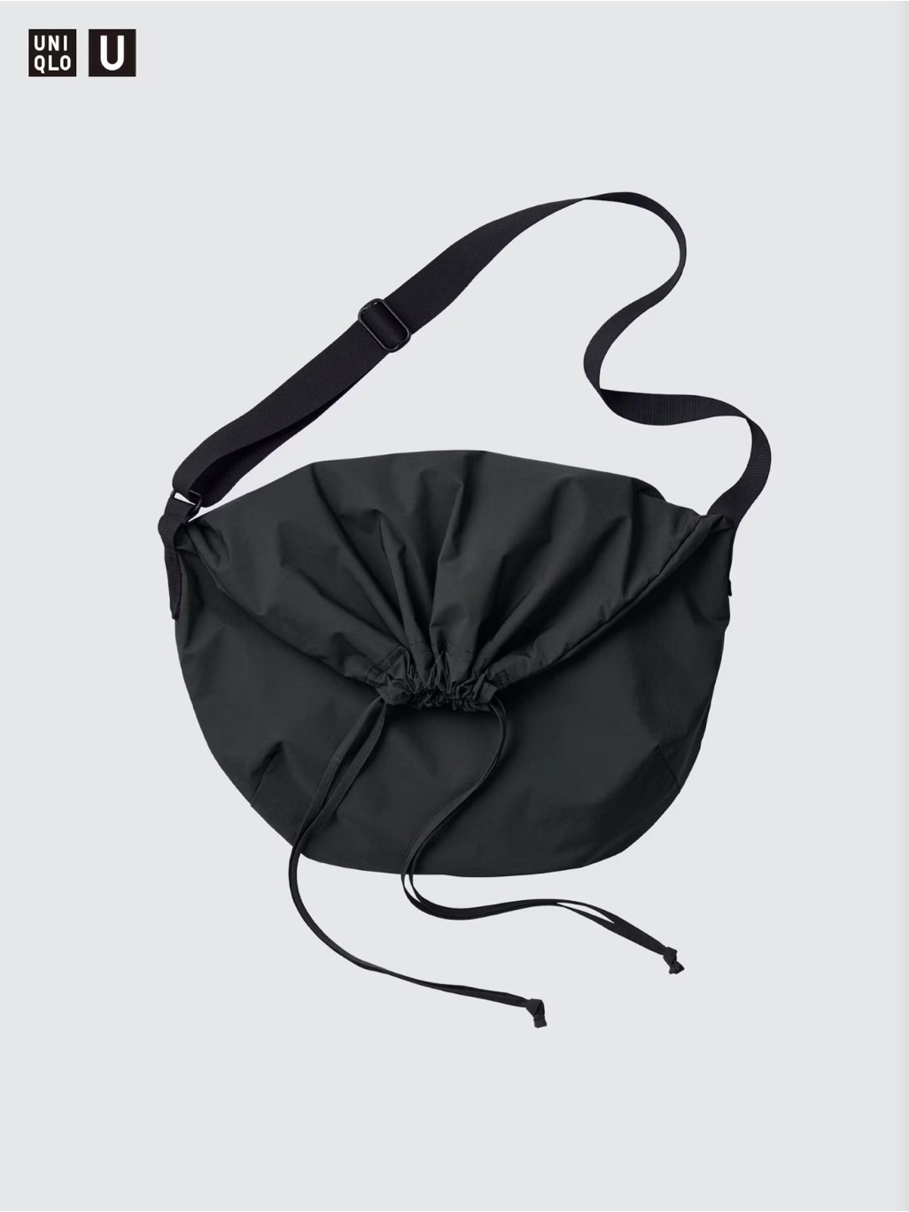 Uniqlo Black Drawstring Shoulder Bag